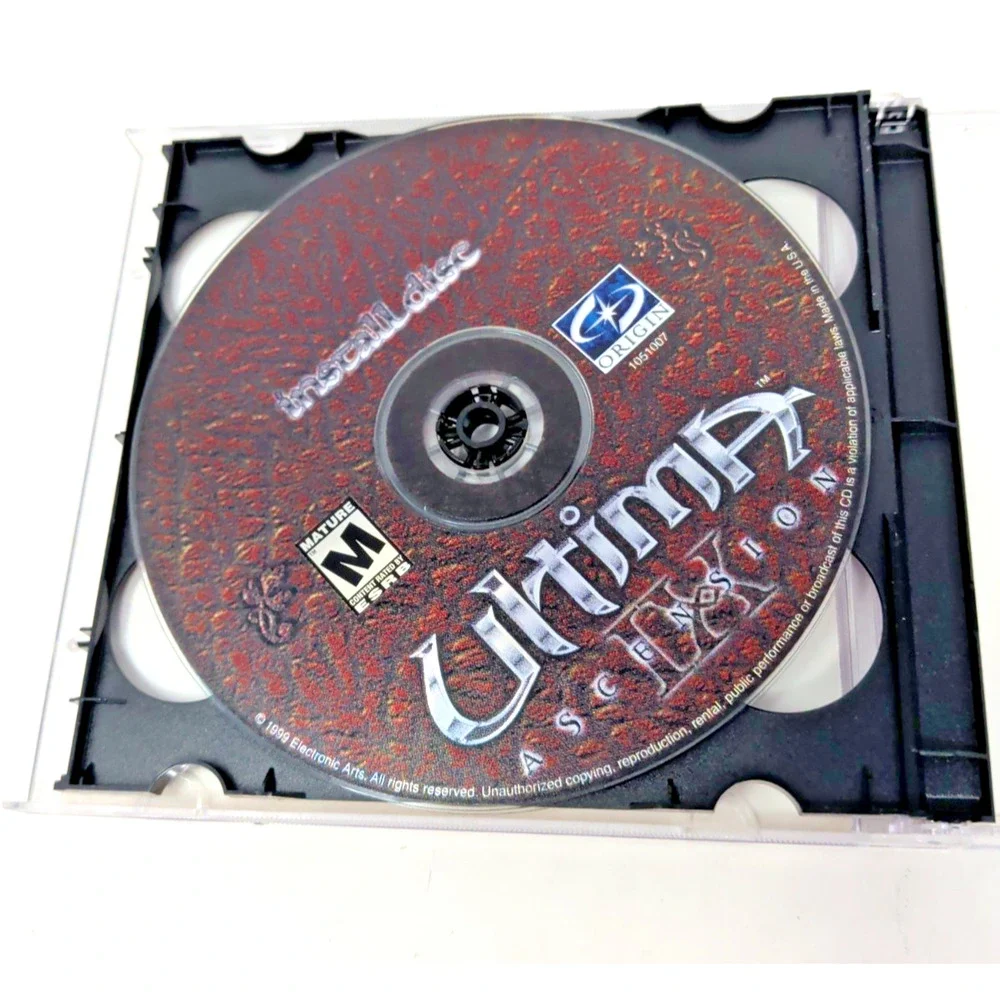 Ultima IX : Ascension 9 - rare retro PC game - both discs game install